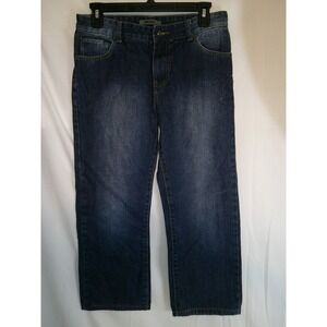 DKNY Women's Blue Denim‎ Jeans Size 16 Straight Leg Classic Fit